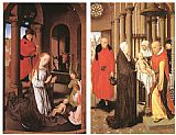 Hans Memling Canvas Paintings - Wings of a Triptych